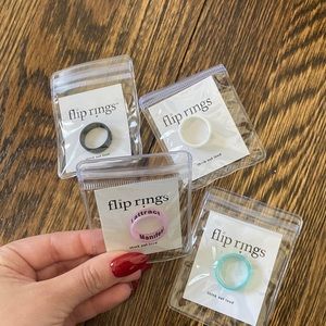 Flip rings reversible rings (one size) 4 of them